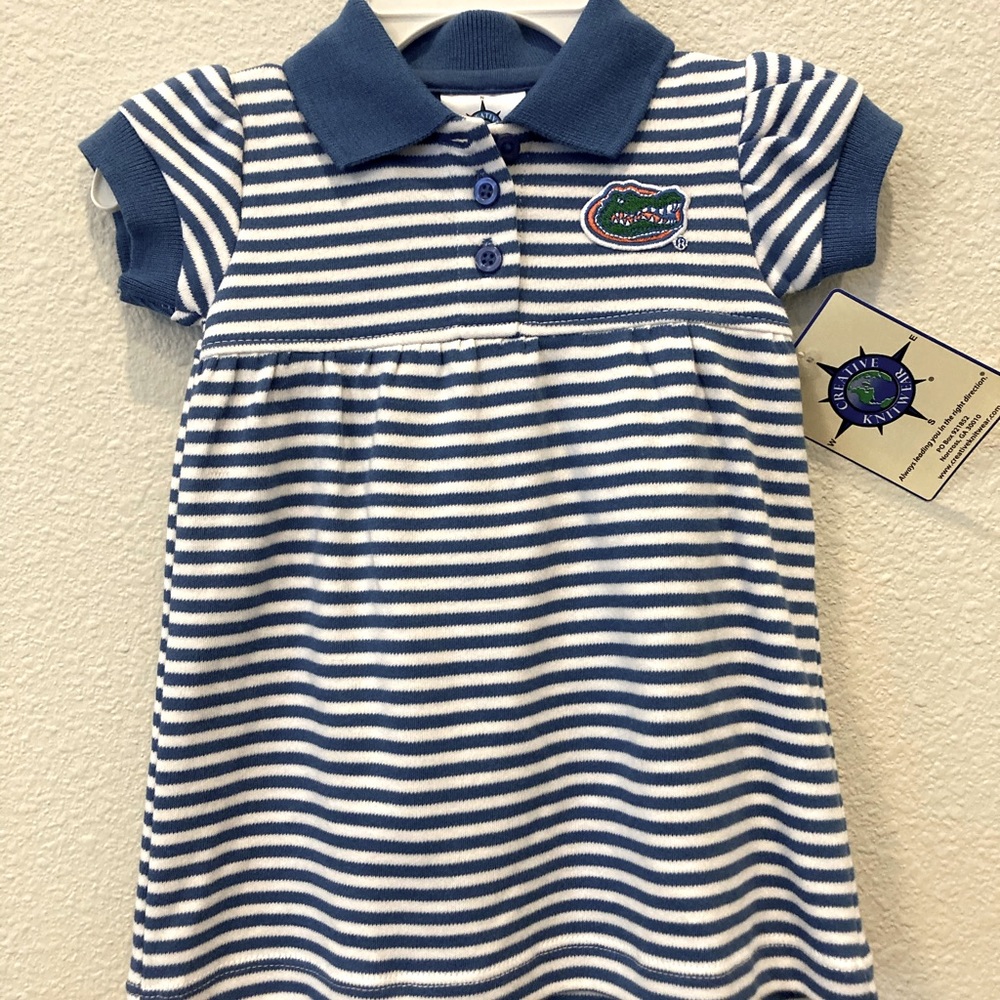 NEW - 2 Florida Gator Baby Girl Dresses